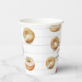 オベビーボトル&ベーゲルピンクベビーシャワーブランチ 紙コップ (右)