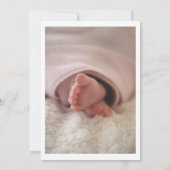 オベビーボホスクリプトベビー男女兼用シャワー 招待状 (裏面)