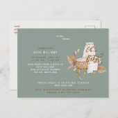 オベビーボホバシネットサージバーチャルシャワー 案内ポストカード (正面/裏面)