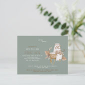 オベビーボホバシネットサージバーチャルシャワー 案内ポストカード (スタンド正面)