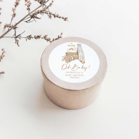 オベビーボホフローラクリブバシネットベイビーシャワー ラウンドシール