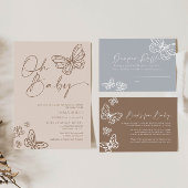 オベビーボホベイビーシャワー招待状 招待状