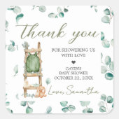 オベビーボホユーカリプタスベイビーシャワー スクエアシール (正面)