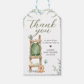 オベビーボホユーカリプトゥスベビーシャワーメッセージカード ギフトタグ (正面)