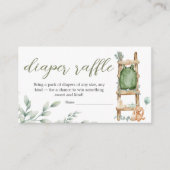 オベビーボホユーカリ赤ちゃんシャワーおむつラッフル エンクロージャーカード (正面)