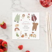 オベビーボホ服おもちゃ少年ベイビーシャワー スタンダードカクテルナプキン (インサイチュ)