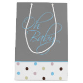 オベビーポー男の赤ちゃん ミディアムペーパーバッグ (裏面)