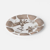 オベビーママとベビーキリン中性ベビーシャワー ペーパープレート (アングル)