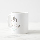 オベビーミッドセンチュリーベイビーシャワーの好意 コーヒーマグカップ (正面左)