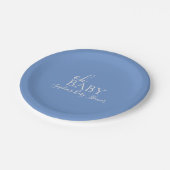 オベビーミニマリストベビーシャワー ペーパープレート (アングル)