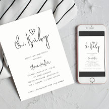 オベビーミニマル男女兼用主義ベビーシャワー