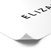 オベビーミント足ベビーシャワーウェルカムサイン ポスター (角)