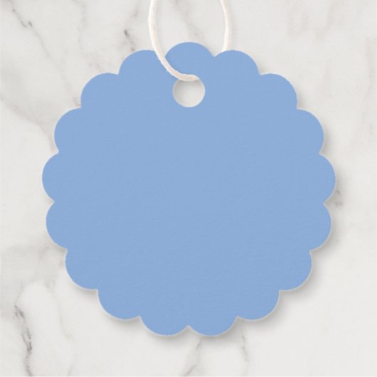 オベビーモダンミニマリストブルーボーイベビーシャワー フェイバータグ (裏面)