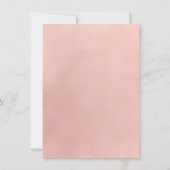 オベビーモダンユーカリプタスバルーンベビーガールシャワー 招待状 (裏面)