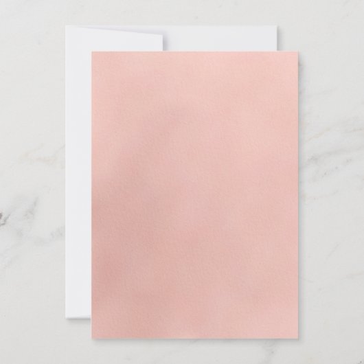 オベビーモダンユーカリプタスバルーンベビーガールシャワー 招待状 (裏面)