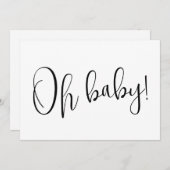 オベビーモダン妊娠告知カード 案内状 (正面/裏面)