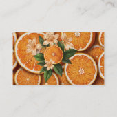 オベビーリトルかわいこちゃんオレンジ柑橘系ベビーシャワー エンクロージャーカード (裏面)