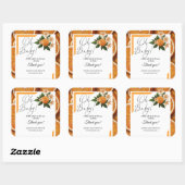 オベビーリトルかわいこちゃんオレンジ柑橘系ベビーシャワー スクエアシール (シート)