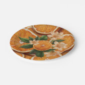 オベビーリトルかわいこちゃんオレンジ柑橘系ベビーシャワー ペーパープレート (アングル)