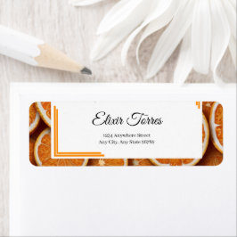 オベビーリトルかわいこちゃんオレンジ柑橘系ベビーシャワー ラベル