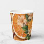 オベビーリトルかわいこちゃんオレンジ柑橘系ベビーシャワー 紙コップ (正面)