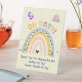 オベビーレインボーお祝い 台座サイン (インサイチュ)