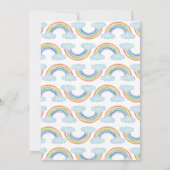 オベビーレインボーベビーシャワー 招待状 (裏面)