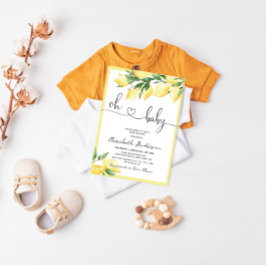 オベビーレモンベビーシャワー招待状 招待状