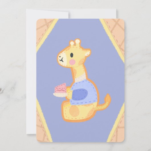 オベビーワイルドディライト招待状 招待状 (裏面)