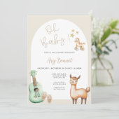 オベビーヴィンテージおもちゃ男女兼用赤ちゃんシャワー 招待状 (スタンド正面)