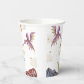 オベビー中世おとぎ話ドラゴンボーイベビーシャワー 紙コップ (左)