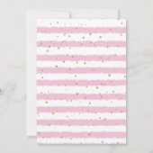 オベビー冬クリスマスベビーシャワー 招待状 (裏面)