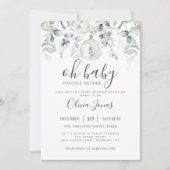 オベビー外は寒いベビシャワー招待状 招待状 (正面)