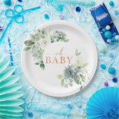 オベビー多肉乳児シャワー紙プレート ペーパープレート (パーティー)