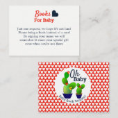 オベビー多肉性サボテンかわいいシャワーブックリクエスト エンクロージャーカード (正面/裏面)