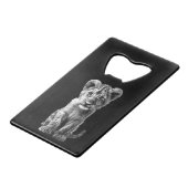 オベビー大きな猫クブグレイ クレジットカード栓抜き (裏面アングル)