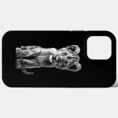オベビー大きな猫クブグレイ Case-Mate iPhoneケース (裏面 (横))