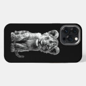 オベビー大きな猫クブグレイ iPhoneケース (裏面横)