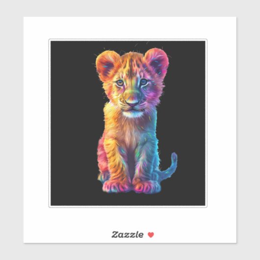 オベビー大きな猫クブ シール (シート)