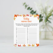 オベビー少しカボチャベビー名レースゲームシート (スタンド正面)