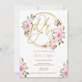 オベビー招待状、フローラベビーシャワー招待状 招待状 (正面)