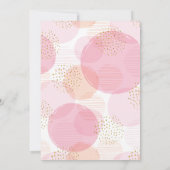 オベビー水玉模様ベビーシャワー招待状 招待状 (裏面)