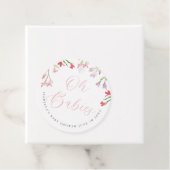 オベビー水色ピンクガール赤ちゃんシャワー フェイバータグ (インサイチュ)