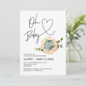 オベビー男女兼用シャワーサンクスギビング秋 招待状 (スタンド正面)