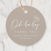 オベビー男女兼用モダンベイビーシャワー フェイバータグ (正面)