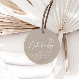 オベビー男女兼用モダンベイビーシャワー フェイバータグ