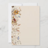 オベビー秋フローラカボチャ赤ちゃんシャワー 招待状 (裏面)