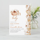 オベビー秋ベビーシャワー 招待状 (スタンド正面)