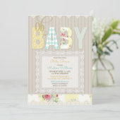 オベビー素朴ウッドレース男女兼用イエロー 招待状 (スタンド正面)