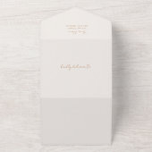 オベビー自然ミニマルベイビーシャワー オールインワン招待状 (外側)